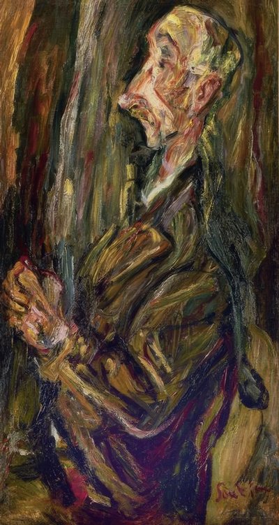 祈祷中的人-二十世纪-法国表现主义 作者 Chaim Soutine