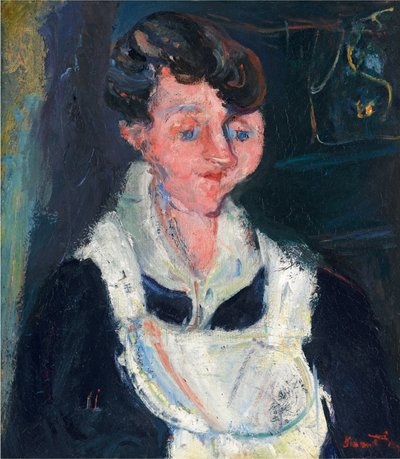 La Soubrette（侍女），约 1933 年（布面油画） 作者 Chaim Soutine