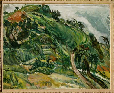 有树的风景（布面油画） 作者 Chaim Soutine