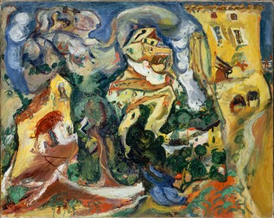 村庄》，约1923年。 作者 Chaim Soutine