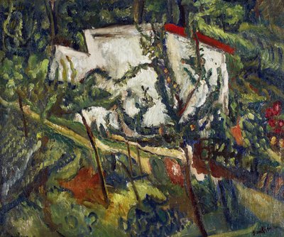 克拉玛特之家 Chaim Soutine (1893-1943)的画作，约1918年 - 布面油画，60x72.8 - 私人收藏 作者 Chaim Soutine