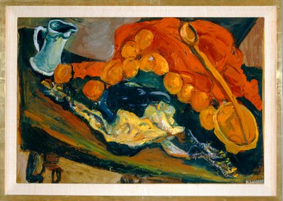 Nature morte au morceau de viande crue - 有一块生肉的静物......（布面油画） 作者 Chaim Soutine
