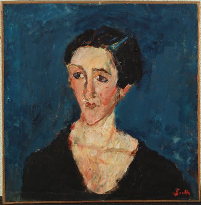 1928年约瑟夫·卡达琳（Madalaine Castaing）的肖像 作者 Chaim Soutine