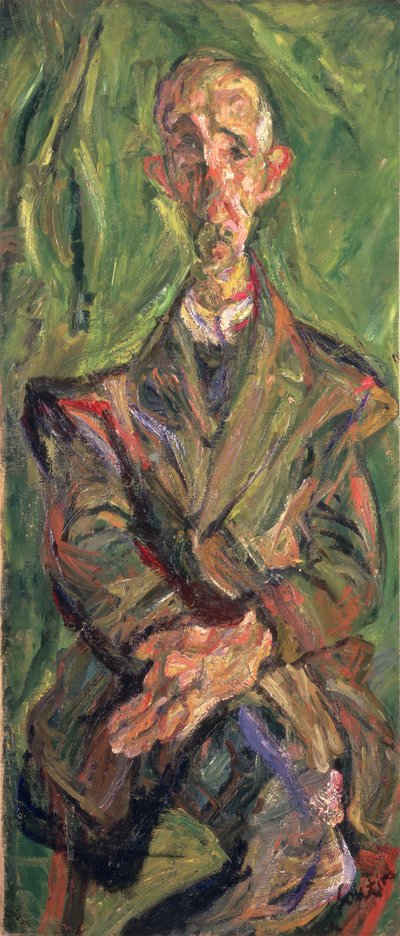 一个男人的肖像，c.1921 作者 Chaim Soutine