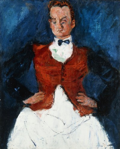 弥勒D; Maitre d“酒店，约1927年 作者 Chaim Soutine