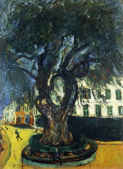 旺斯的树;旺斯树（约1929年） 作者 Chaim Soutine