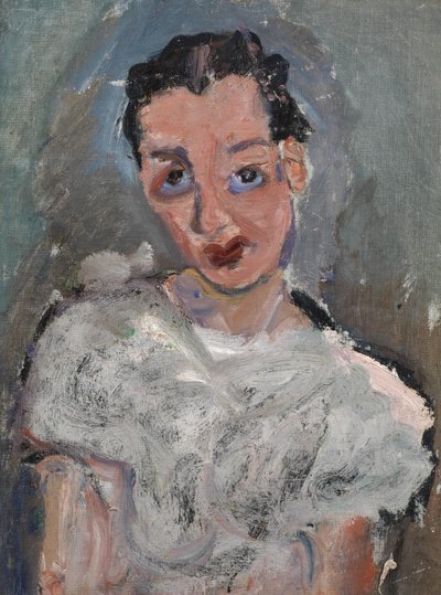 一件白衬衫的年轻女子 作者 Chaim Soutine