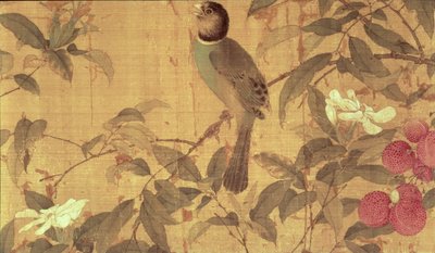 添加 32 OA 鸟与花，横卷细部（绢本水墨设色） 作者 超驰