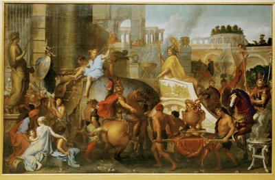 亚历山大进入巴比伦，或亚历山大的胜利 ... 作者 查尔斯（Charles Le Brun）