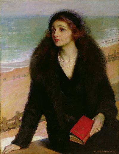 内兹沃尔顿长廊上的乌苏拉·布鲁姆（Ursula Bloom，1892-1984）肖像 作者 查尔斯·布切尔