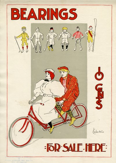 轴承，10美分，在这里出售，1896年打印 作者 Charles A. Cox