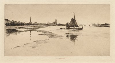 莱茵河畔的阿恩海姆（Arnheim），1888年。 作者 查尔斯·亚当斯·普拉特
