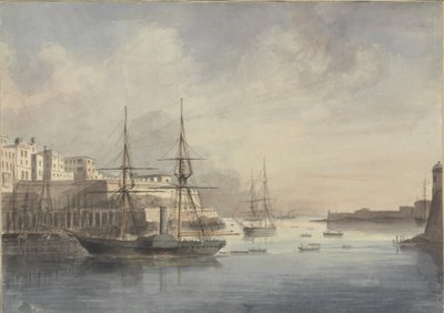 马耳他的风景，约1849年 作者 Charles Andrew Dyce