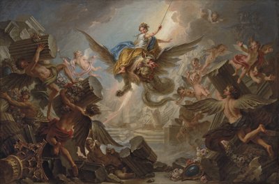 阿米达宫的毁灭，1737年 作者 查尔斯·安托万·科佩尔