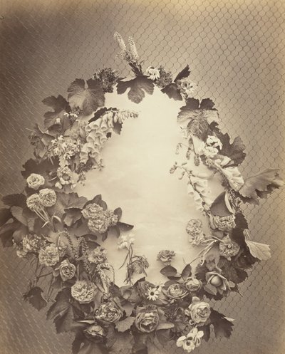 无题[花环]，约1864年。   作者 查尔斯·奥布里