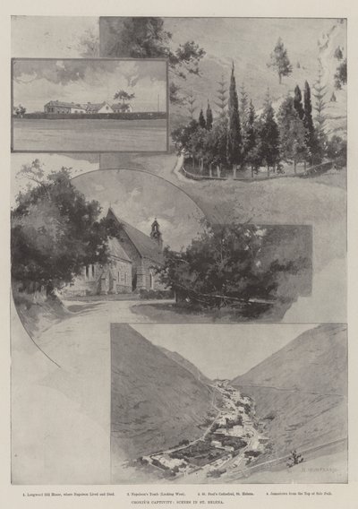 克罗涅的囚禁，圣赫勒拿的场景 作者 Charles Auguste Loye
