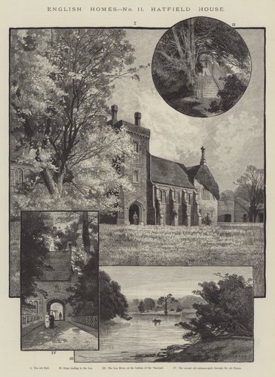 英国之家，哈特菲尔德之家 作者 Charles Auguste Loye
