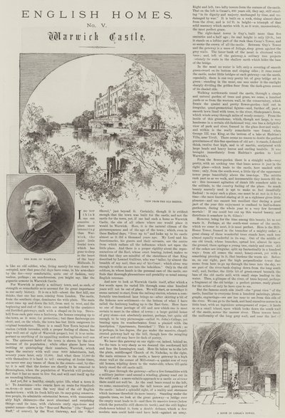 英国家园，沃里克城堡 作者 Charles Auguste Loye