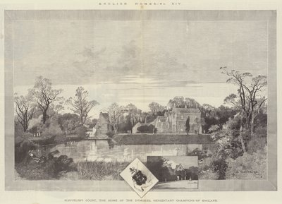 Scrivelsby Court，Dymokes的故乡，英格兰的世袭冠军 作者 Charles Auguste Loye