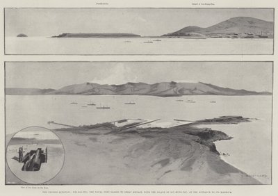 中国问题魏海伟，海港在港口入口处与刘公头岛一起租给英国 作者 Charles Auguste Loye