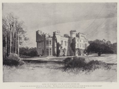 William Ewart Gladstone的生活，另一个Hawarden城堡景观，Gladstone先生最喜欢的家 作者 Charles Auguste Loye
