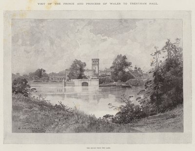 参观威尔士王子和公主到特伦特姆大厅 作者 Charles Auguste Loye