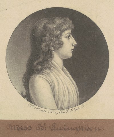 伊丽莎白-利文斯顿 作者 Charles BJ Fevret de Saint Memin