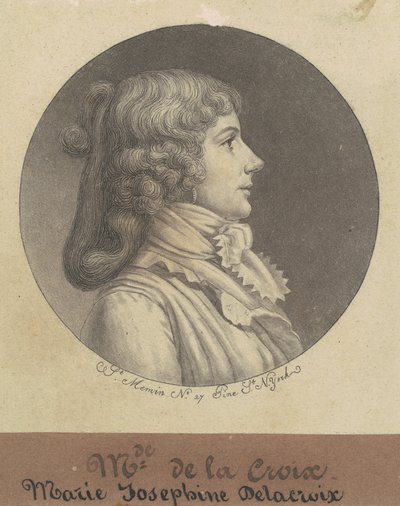 玛丽-约瑟芬-德拉克洛瓦 作者 Charles BJ Fevret de Saint Memin