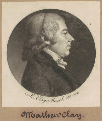 马修-克莱 作者 Charles BJ Fevret de Saint Memin