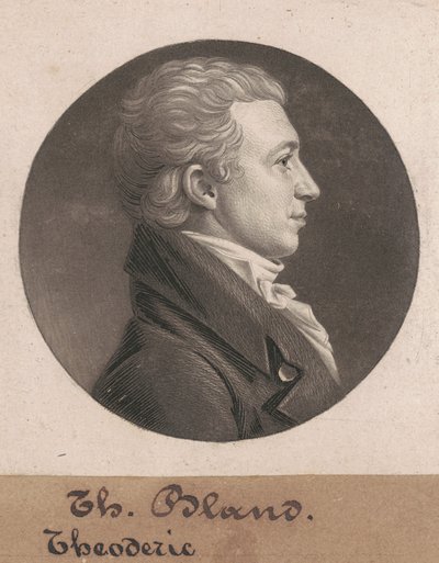 Theodorick Bland 作者 Charles BJ Fevret de Saint Memin