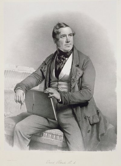 大卫罗伯茨（1796-1864）的肖像，是“圣地”第一卷的主题，1844年 作者 查尔斯·鲍涅特