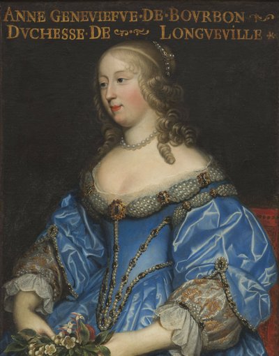 Anne-Genevieve Bourbon-Conde 1619-1679，Longueville公爵夫人，17世纪中期.. 作者 查尔斯·博布伦