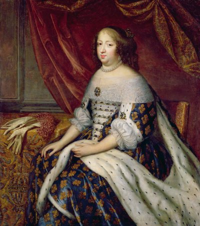 奥地利安妮的肖像（1601-66）法国女王 作者 Charles Beaubrun