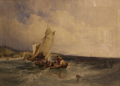威克洛湾，约 1840 年（纸面水彩画） 作者 查尔斯·本特利