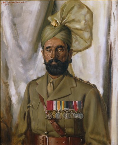 Subadar Khudadad Khan VC，第10俾路支军团，c.1914-35 作者 Charles Bevan