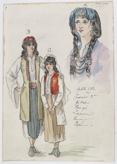 Holmès - The Black Mountain - 服装设计：Charles Bianchini - 09.小女孩们Charrier 2e 小姐、Gillet 小姐、Taugh 小姐、Lozeran 小姐、Renoir 小姐、Evel 小姐 作者 查尔斯·比安基尼（Charles Bianchini）