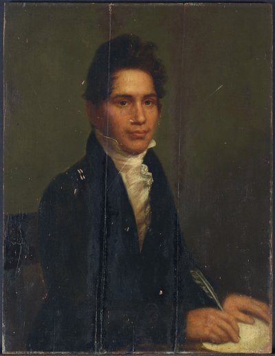 切诺基酋长约翰·里奇（John Ridge），1825年 作者 查尔斯·伯德·金