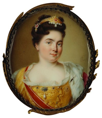 凯瑟琳一世女皇肖像1684-1727，1717。 作者 查尔斯·博伊特