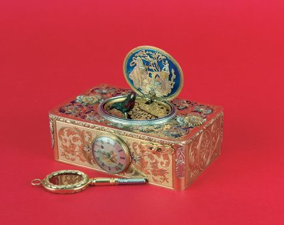 歌鸟盒（搪瓷和银色镀金） 作者 查尔斯·布鲁吉尔