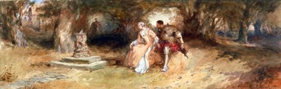 有人物的风景》，1885年。                 作者 查尔斯·卡特莫尔