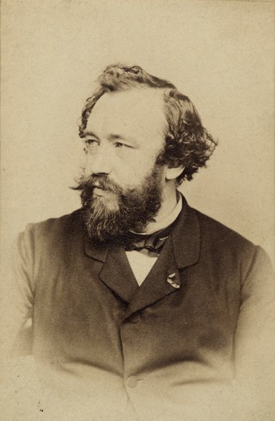 阿道夫-萨克斯1814-1894年的肖像，约1860年。 作者 查尔斯·克拉金顿