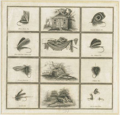 Dovedale - 查尔斯·科顿 (Charles Cotton) 的苍蝇和钩子：铜板雕刻，nd [？19 世纪]（印刷品） 作者 查尔斯·科顿