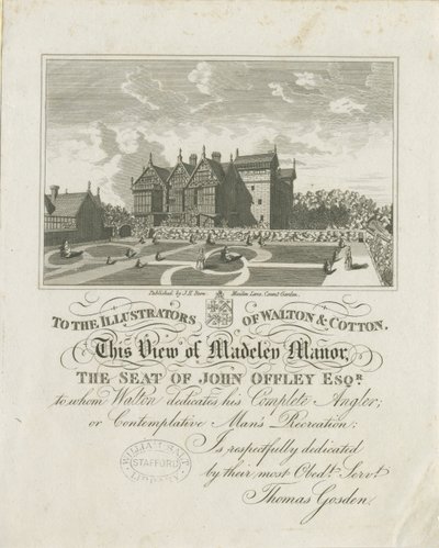 马德利庄园：雕刻，nd [c 1686]（印刷品） 作者 查尔斯·科顿