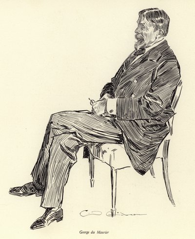 George Du Maurier，肖像 作者 查尔斯·达纳·吉布森