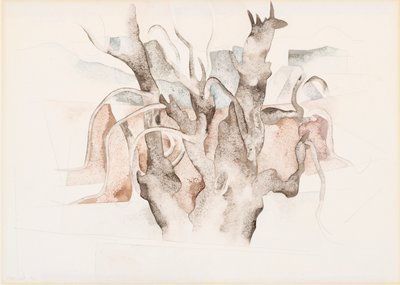 百慕大 - 树木，1917（wc） 作者 查尔斯·德穆斯