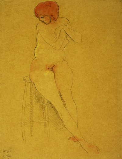 坐裸体 作者 Charles Demuth