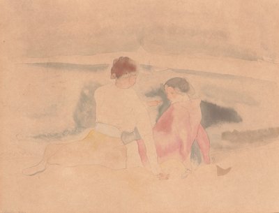无题（两个女人和小船） 作者 查尔斯·德穆斯