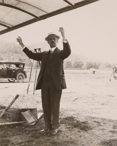 阿尔伯特-弗朗西斯-扎姆的肖像，1862-1954年，1914年。 作者 查尔斯·杜立特·沃尔科特