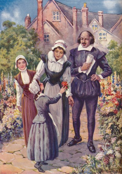威廉·莎士比亚（William Shakespeare）-诗人之王的美艳绽放，c1925年 作者 查尔斯·达德利·坦南特