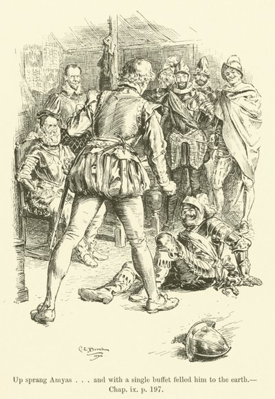 Illustration for Westward Ho! by Charles Kingsley (engraving) 作者 查尔斯·埃德蒙·布洛克